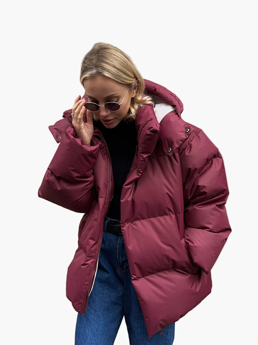 Veste doudoune femme style urbain pour hiver, chaude et tendance - Image 5