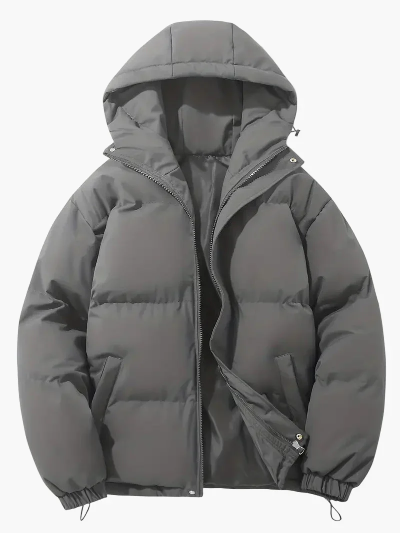 Veste doudoune homme capuche style classique pour hiver – Élégance et chaleur urbaine - Image 8