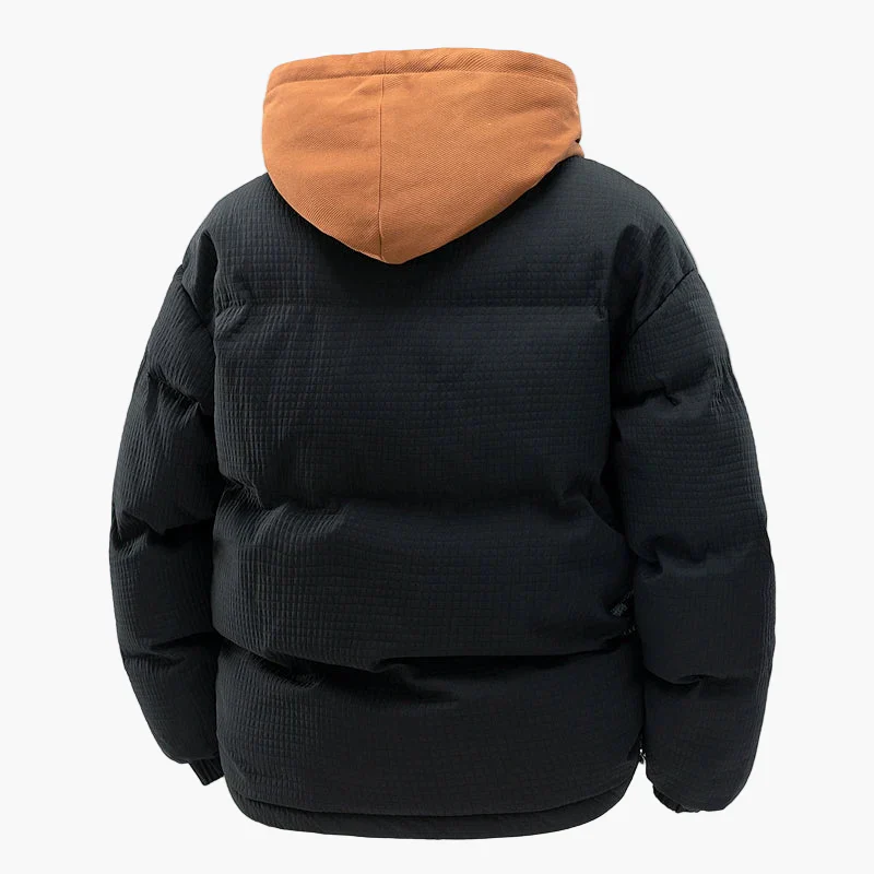 Veste doudoune homme style urbain à capuche – idéale pour l'hiver et la vie quotidienne - Image 2