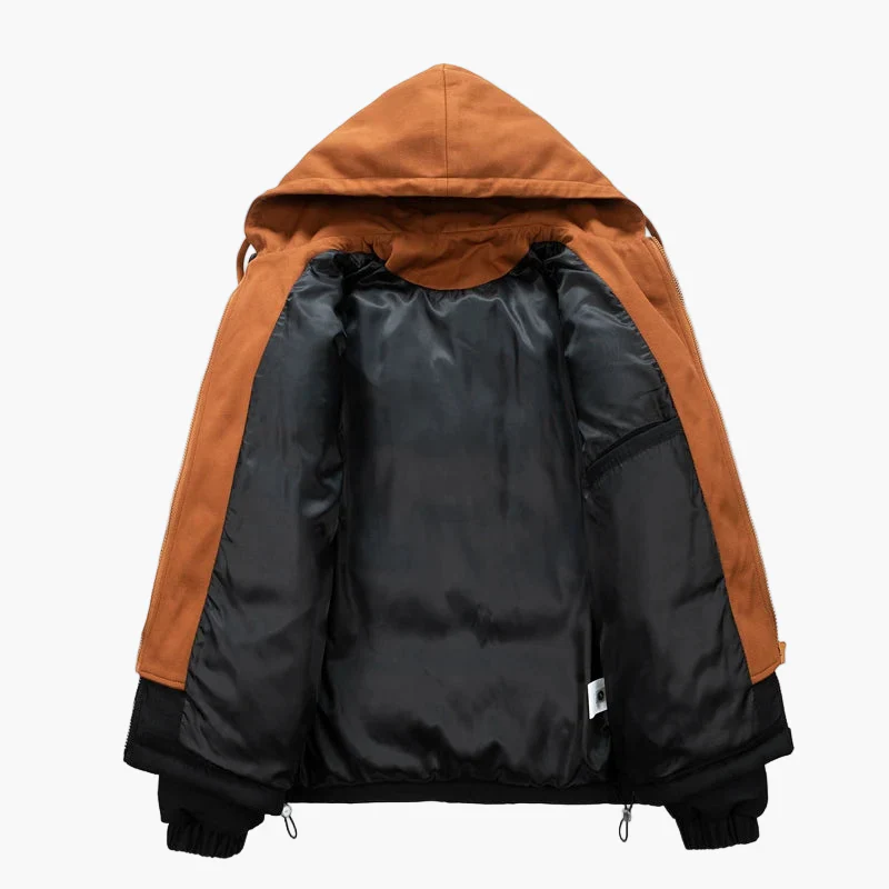 Veste doudoune homme style urbain à capuche – idéale pour l'hiver et la vie quotidienne - Image 3