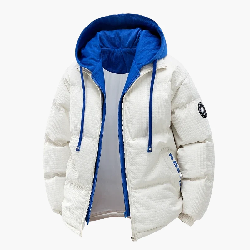 Veste doudoune homme style urbain à capuche – idéale pour l'hiver et la vie quotidienne - Image 4