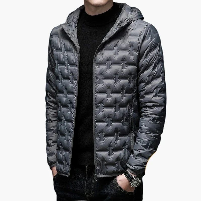 Veste doudoune homme style urbain chaude et légère - Image 6