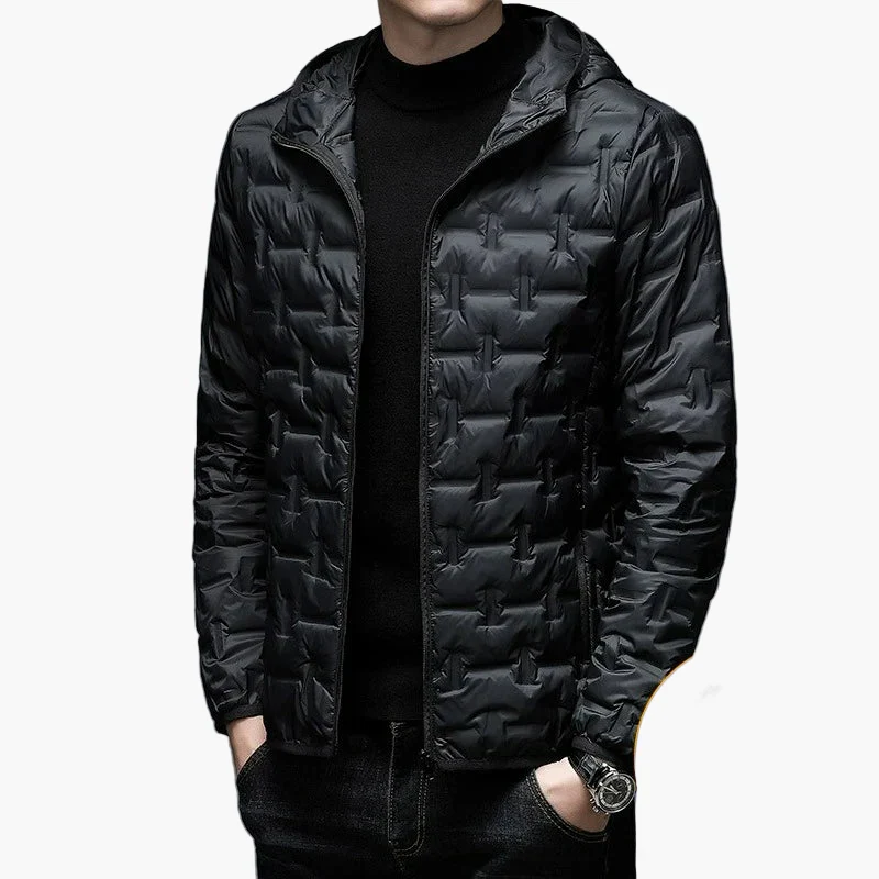 Veste doudoune homme style urbain chaude et légère - Image 8