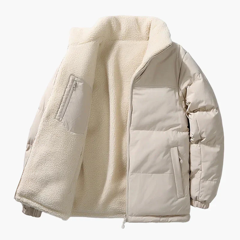 Veste doudoune homme style urbain coupe ample avec doublure chaude - Image 3