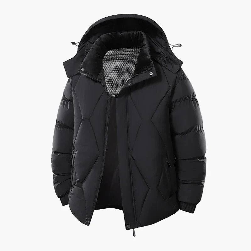 Veste doudoune homme style urbain imperméable chaud pour hiver - Image 2
