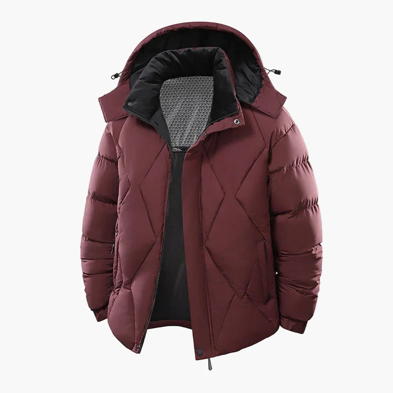 Veste doudoune homme style urbain imperméable chaud pour hiver - Image 3