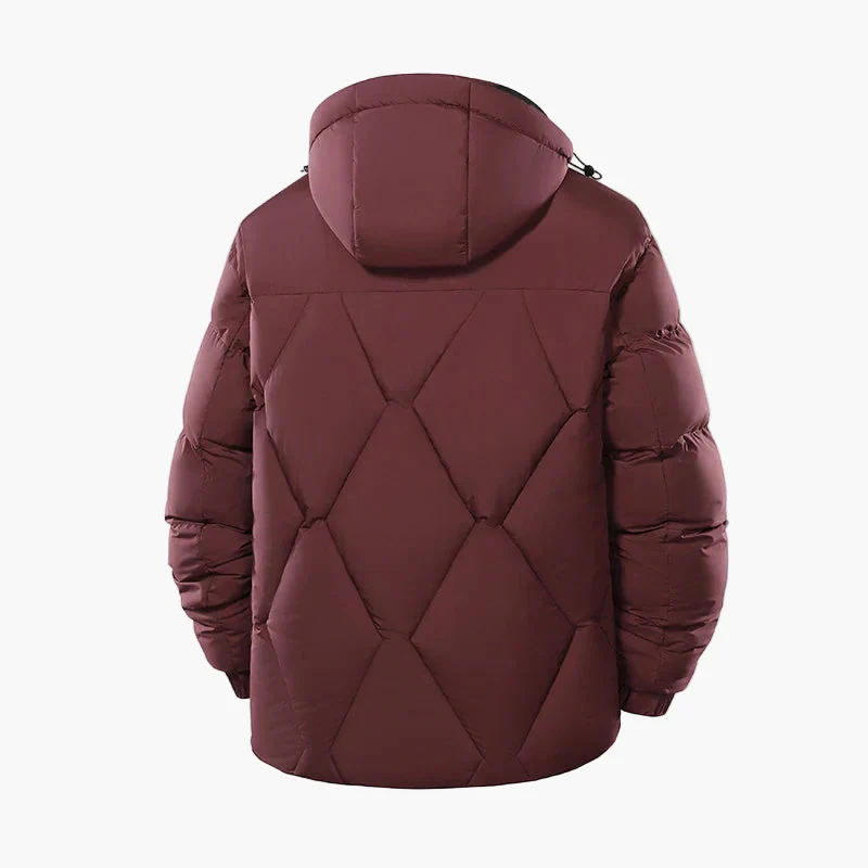 Veste doudoune homme style urbain imperméable chaud pour hiver - Image 5