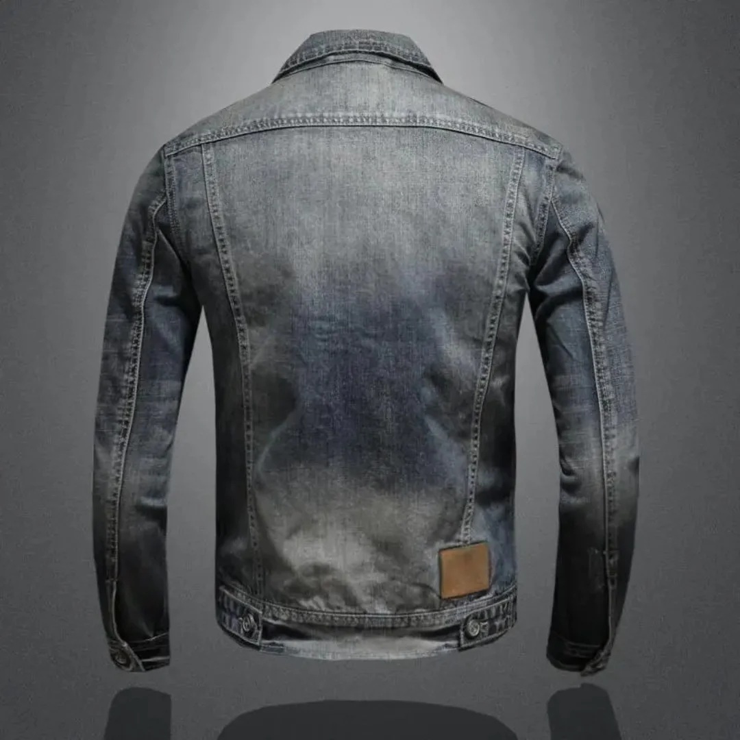 Veste en jean style classique pour homme – Élégance urbaine et look intemporel - Image 2
