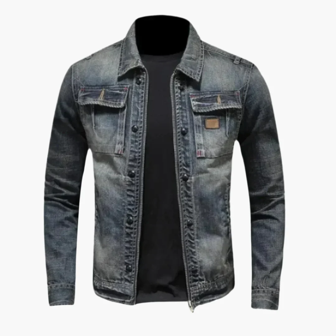 Veste en jean style classique pour homme – Élégance urbaine et look intemporel - Image 7