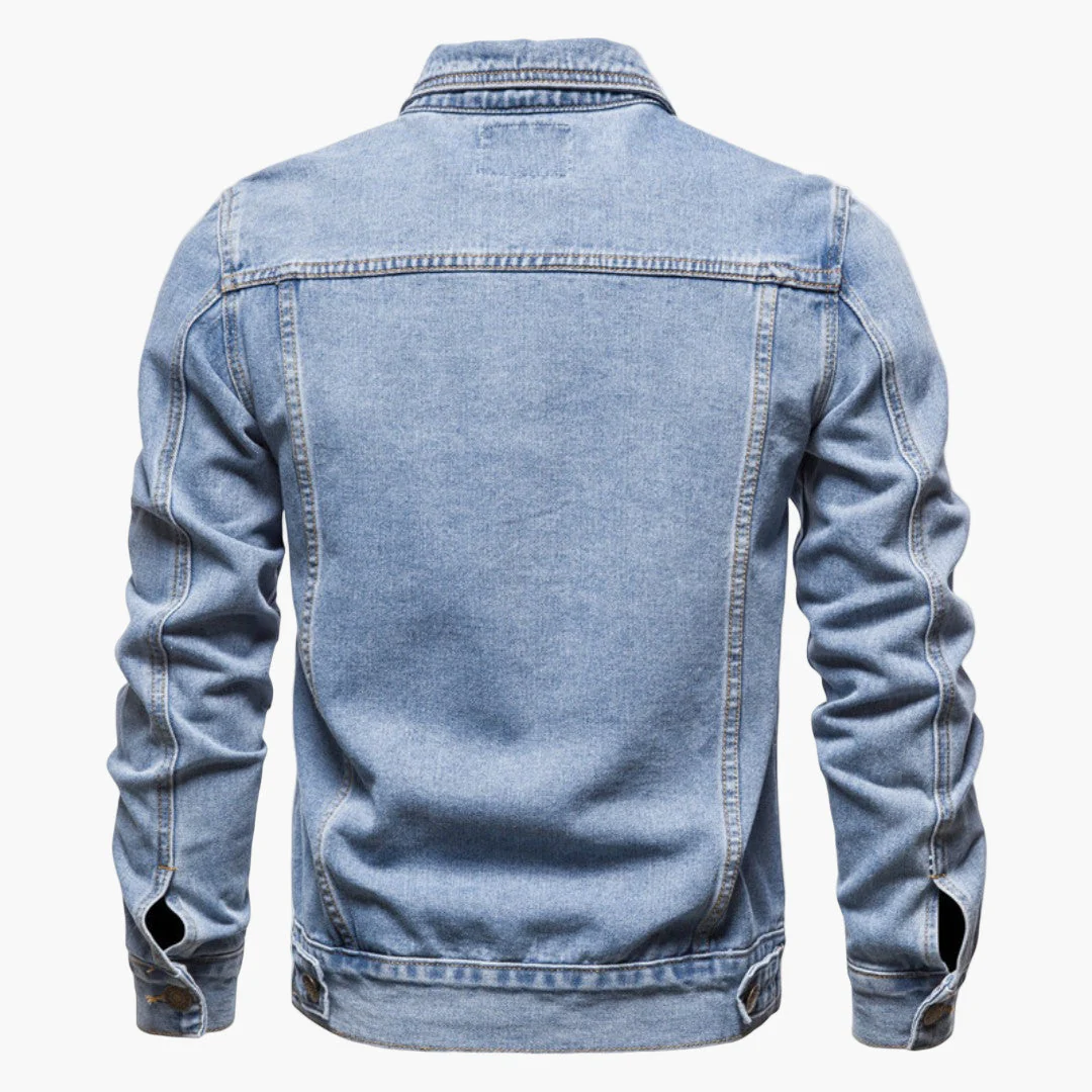 Veste en Jean Style Classique pour Homme – Idéale au Quotidien et Polyvalente - Image 2
