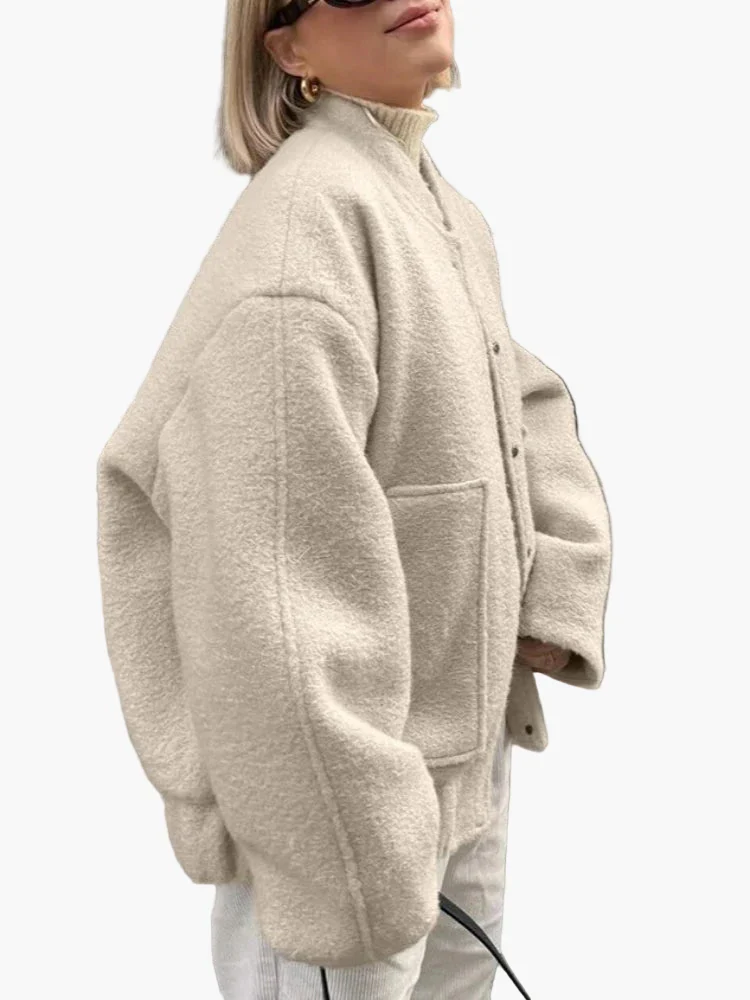 Veste femme décontractée style surdimensionné pour un look urbain tendance - Image 2