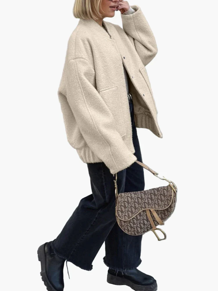 Veste femme décontractée style surdimensionné pour un look urbain tendance - Image 3