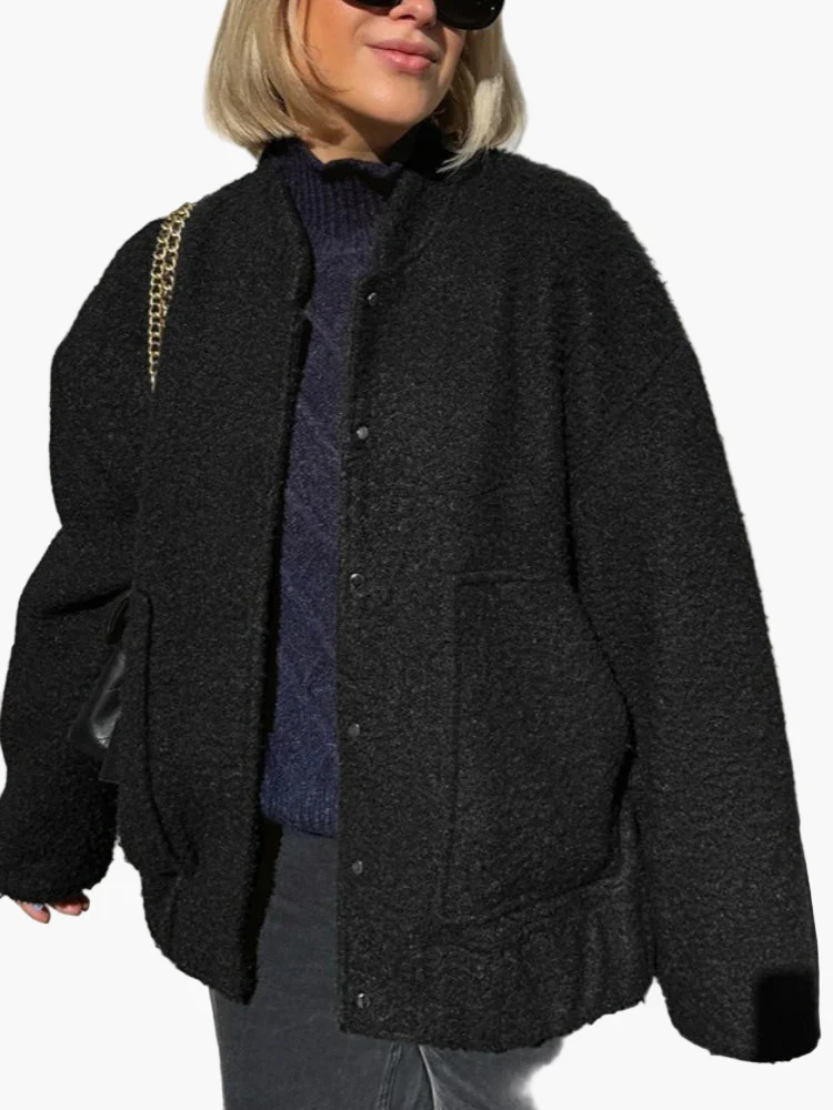 Veste femme décontractée style surdimensionné pour un look urbain tendance - Image 4