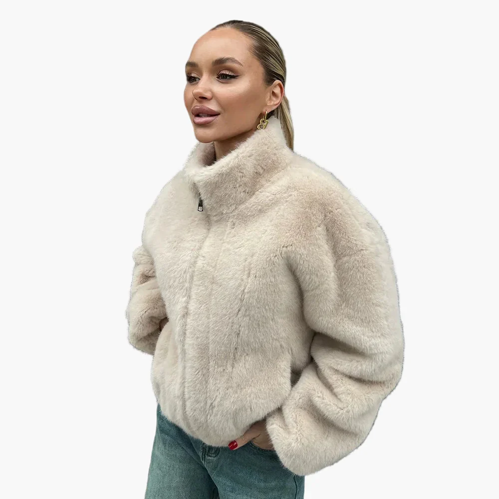Veste femme élégante style urbain coupe oversize pour l'hiver - Image 2