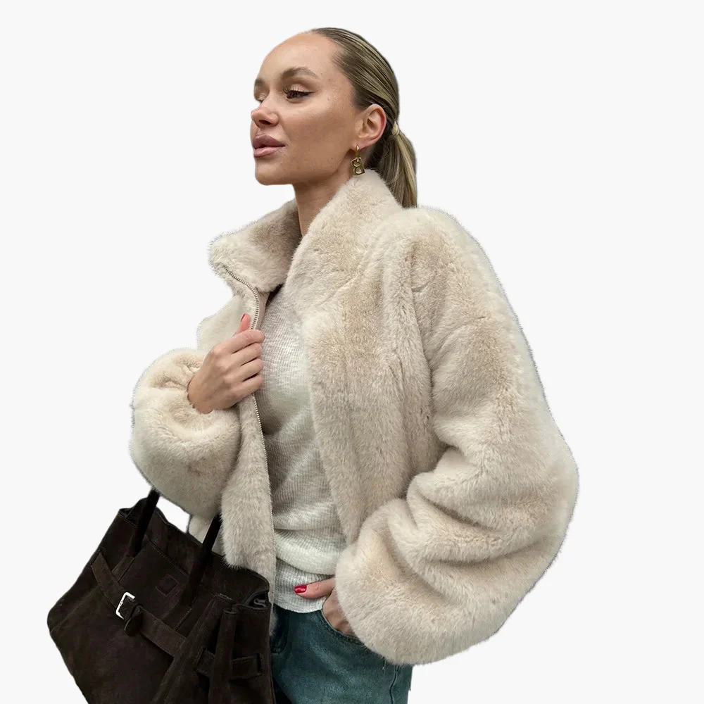 Veste femme élégante style urbain coupe oversize pour l'hiver - Image 3