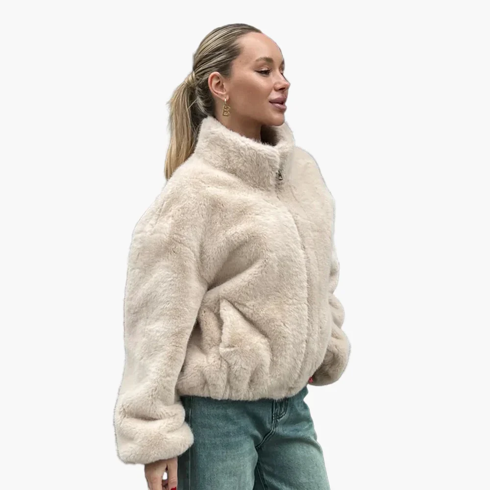 Veste femme élégante style urbain coupe oversize pour l'hiver - Image 4