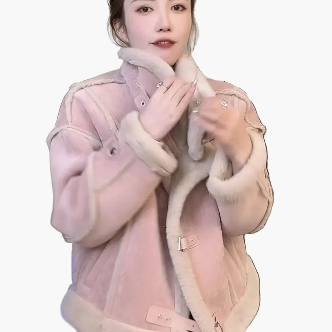 Veste femme style aviateur tendance pour look urbain décontracté - Image 3