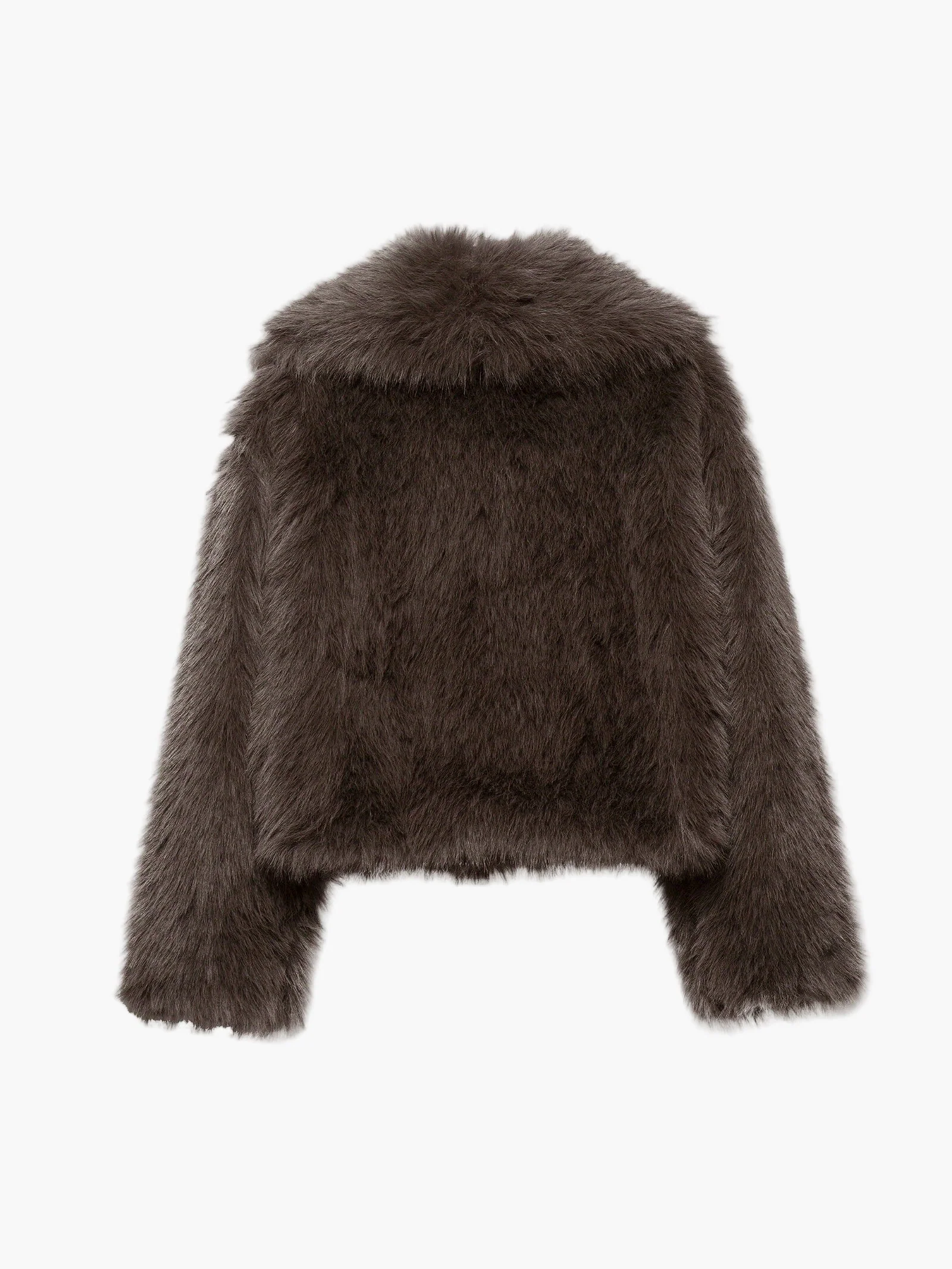 Veste femme style chic fausse fourrure coupe ample pour automne/hiver – Idéale pour look casual et élégant - Image 2