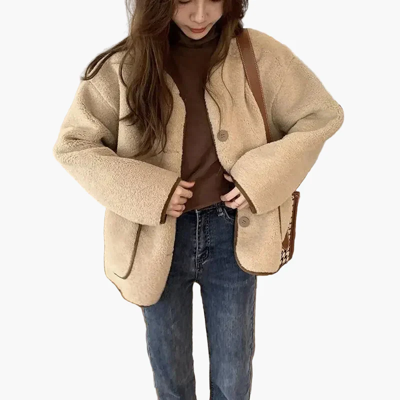 Veste femme style décontracté chic automne hiver - coupe oversize tendance - Image 2