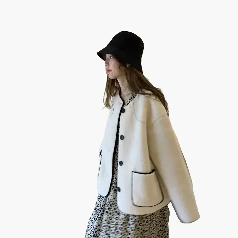 Veste femme style décontracté chic automne hiver - coupe oversize tendance - Image 3