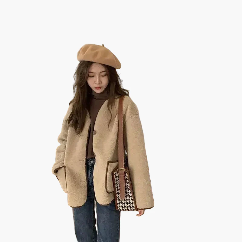 Veste femme style décontracté chic automne hiver - coupe oversize tendance - Image 4