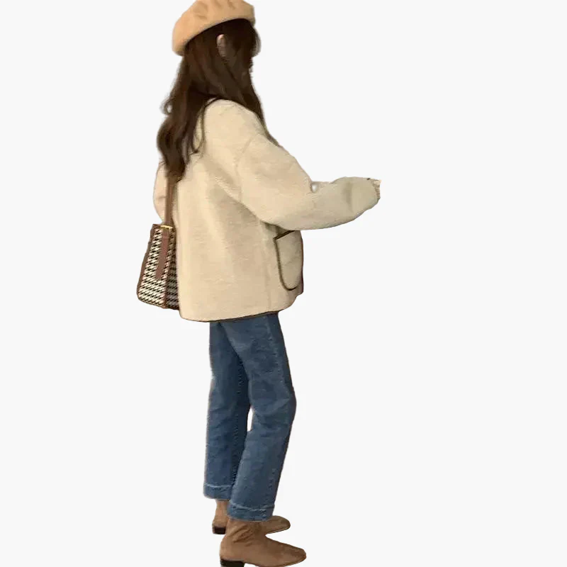 Veste femme style décontracté chic automne hiver - coupe oversize tendance - Image 5