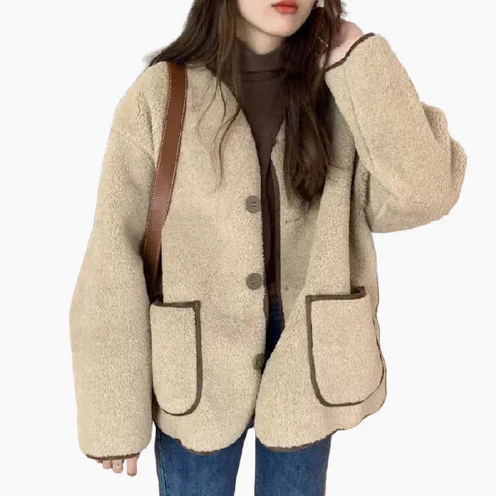 Veste femme style décontracté chic automne hiver - coupe oversize tendance - Image 7