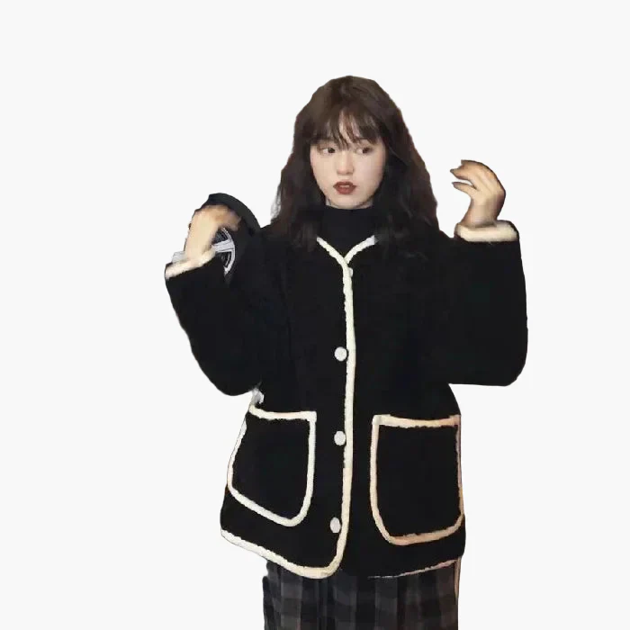 Veste femme style décontracté chic automne hiver - coupe oversize tendance - Image 8