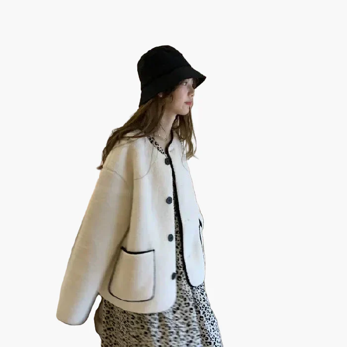 Veste femme style décontracté chic automne hiver - coupe oversize tendance - Image 9