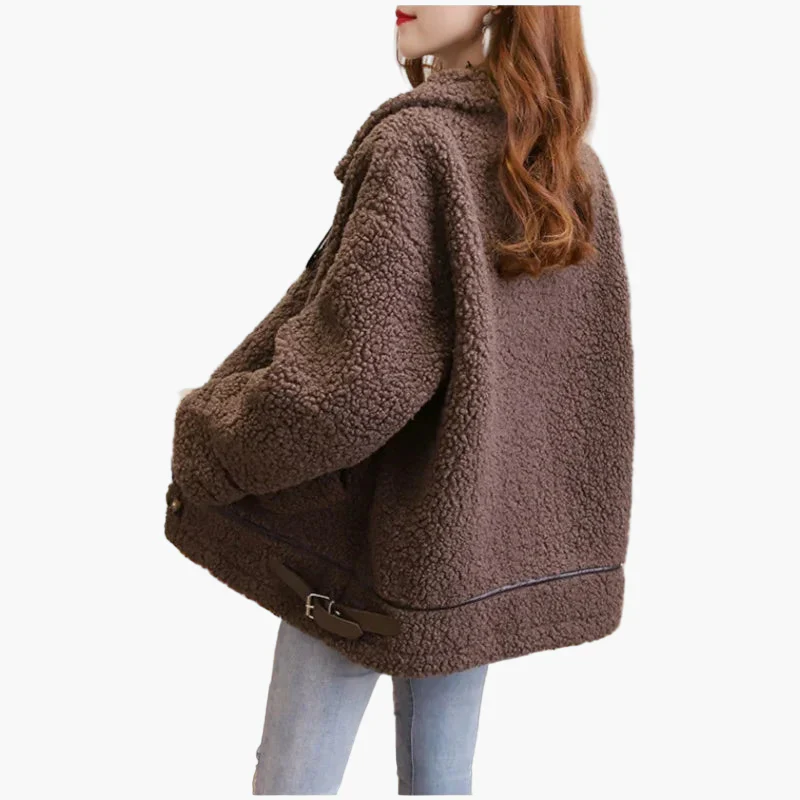 Veste Femme Style Décontracté Oversize Tendance Automne Hiver - Image 2