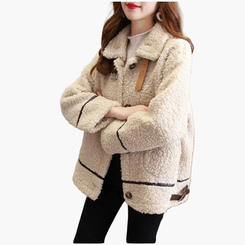 Veste Femme Style Décontracté Oversize Tendance Automne Hiver - Image 3