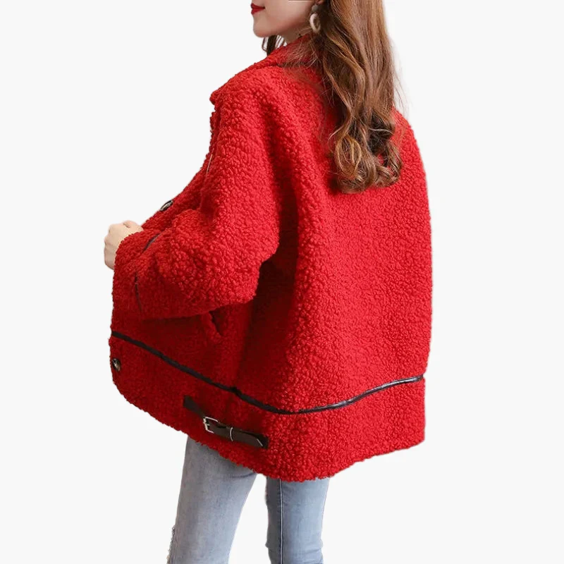 Veste Femme Style Décontracté Oversize Tendance Automne Hiver - Image 4