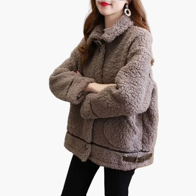 Veste Femme Style Décontracté Oversize Tendance Automne Hiver - Image 6