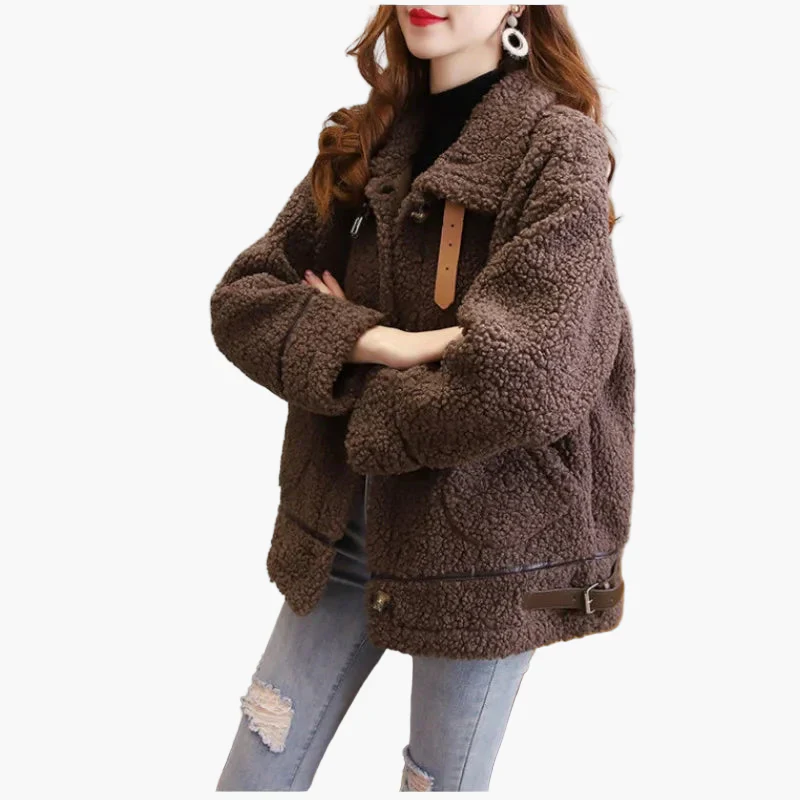 Veste Femme Style Décontracté Oversize Tendance Automne Hiver - Image 8