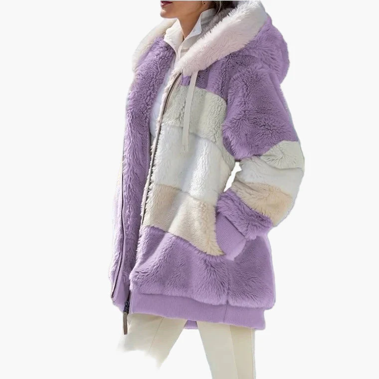 Veste d’Hiver Décontractée à Capuche Zippée pour Femme – Style Tendance et Confort Quotidien - Image 14