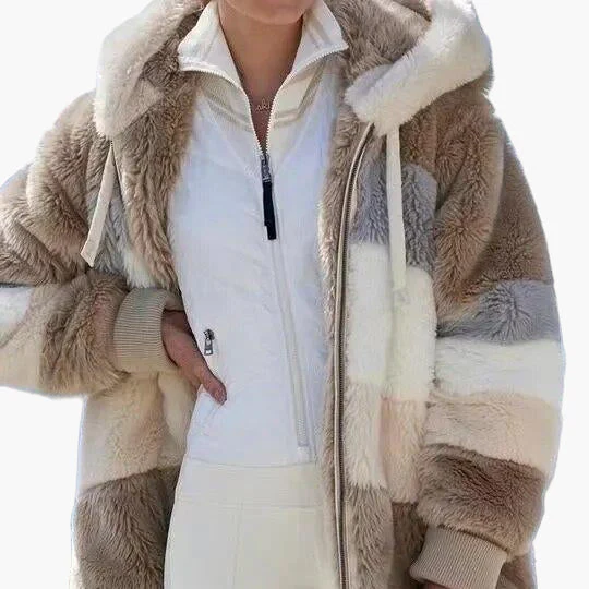 Veste d’Hiver Décontractée à Capuche Zippée pour Femme – Style Tendance et Confort Quotidien - Image 5