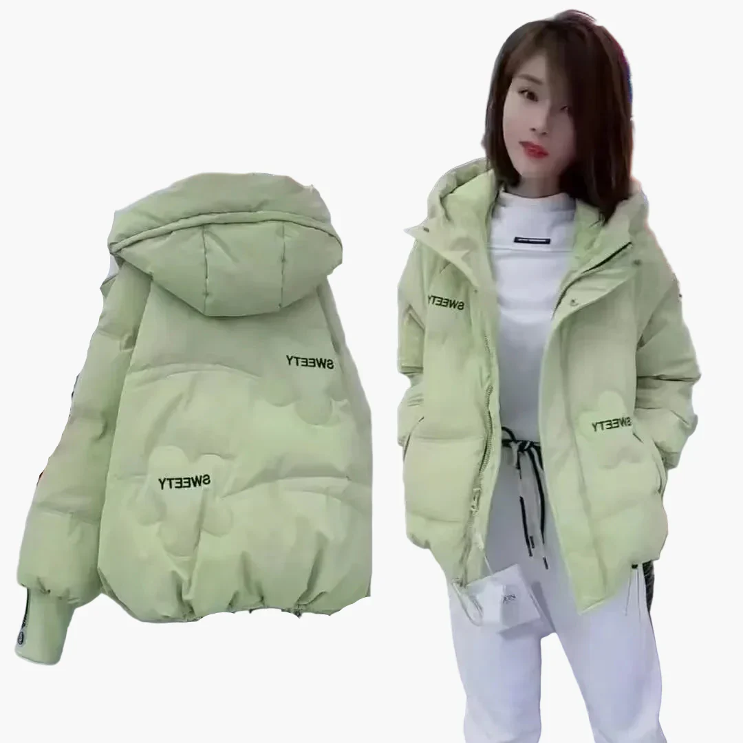 Veste d'hiver décontractée pour femme avec capuche, style urbain, idéale pour temps froid - Image 4