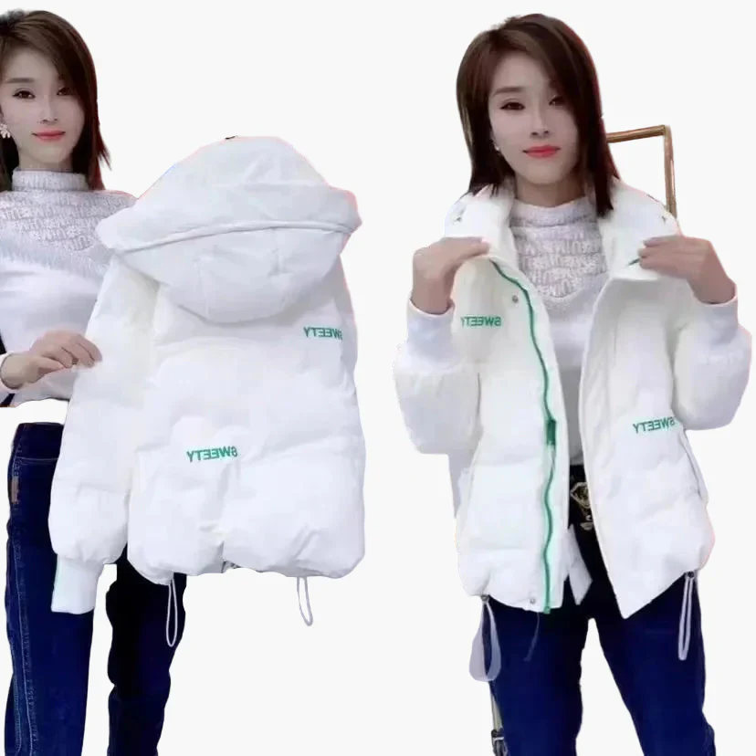 Veste d'hiver décontractée pour femme avec capuche, style urbain, idéale pour temps froid - Image 5