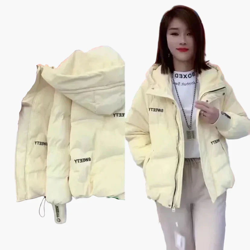 Veste d'hiver décontractée pour femme avec capuche, style urbain, idéale pour temps froid - Image 6