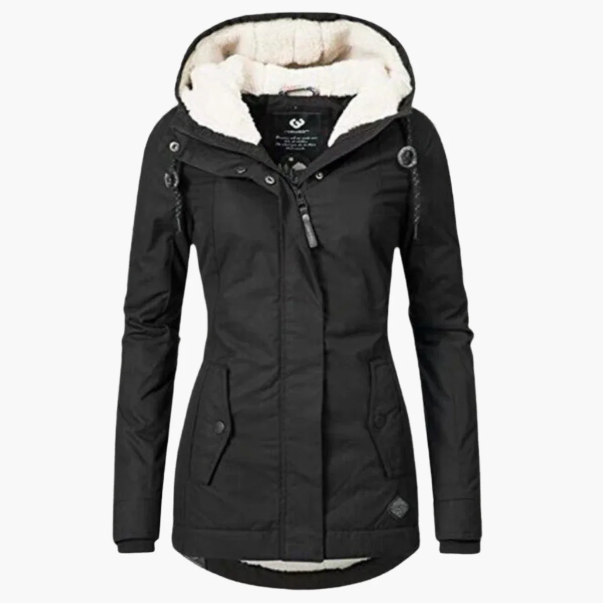 Veste d'hiver femme style parka avec doublure sherpa chaude – Élégance et confort pour temps froid - Image 4