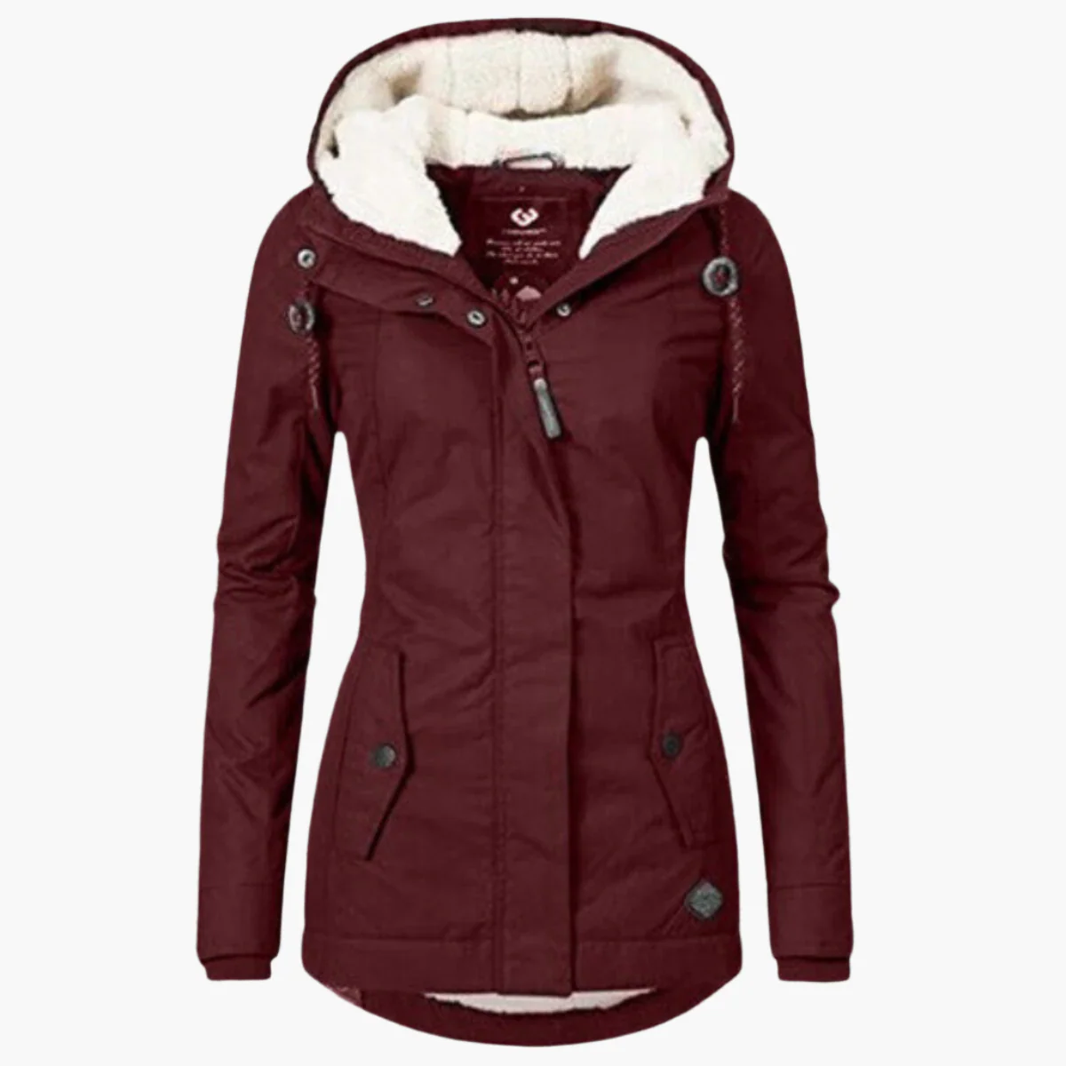 Veste d'hiver femme style parka avec doublure sherpa chaude – Élégance et confort pour temps froid - Image 5