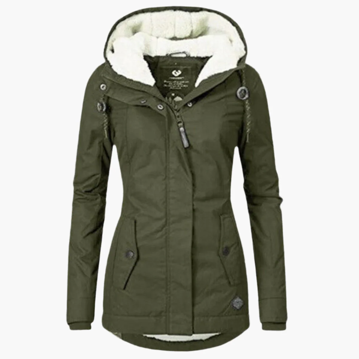 Veste d'hiver femme style parka avec doublure sherpa chaude – Élégance et confort pour temps froid - Image 6