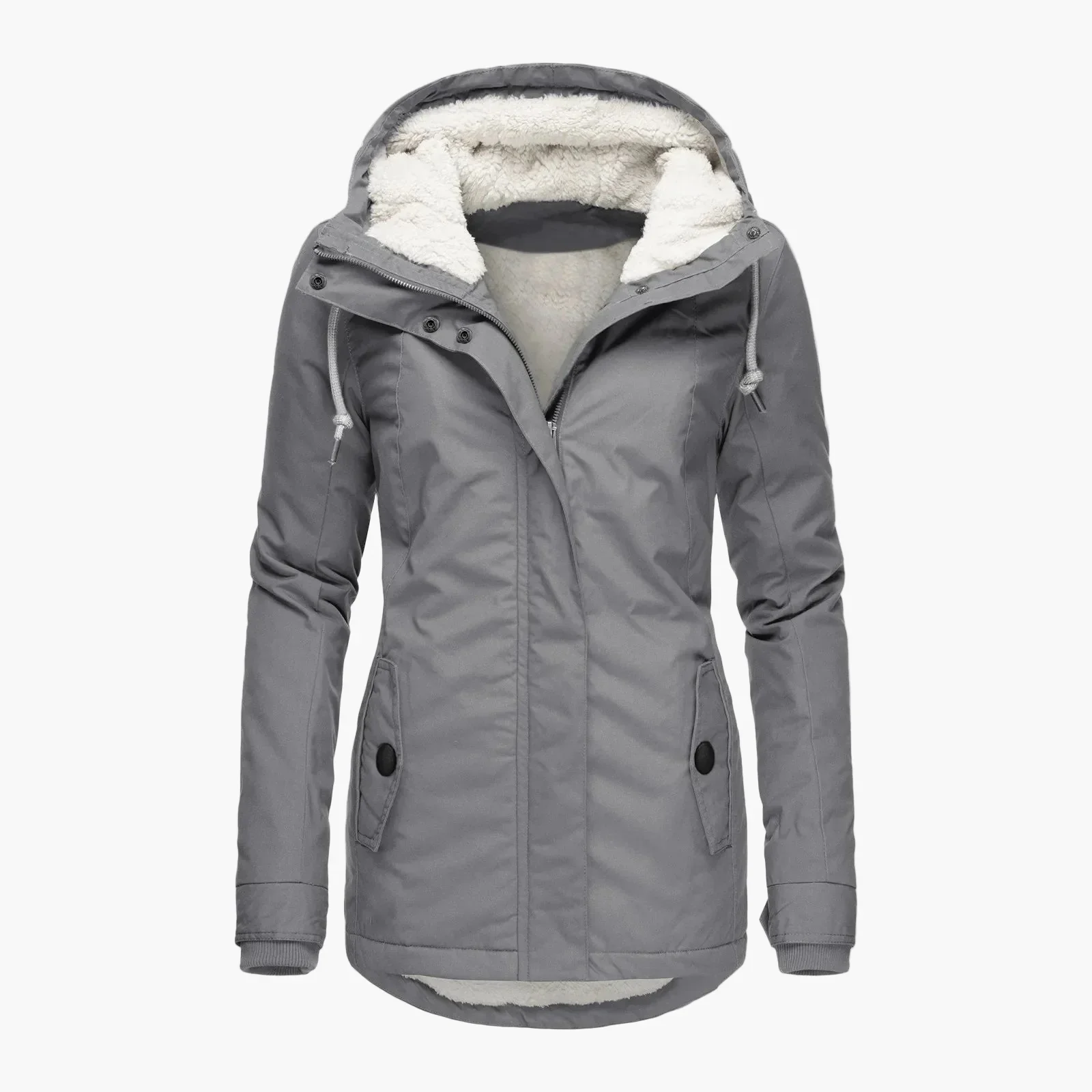 Veste d’Hiver Femme Style Urbain avec Capuche Doublée – Élégance Quotidienne et Confort Thermique - Image 11