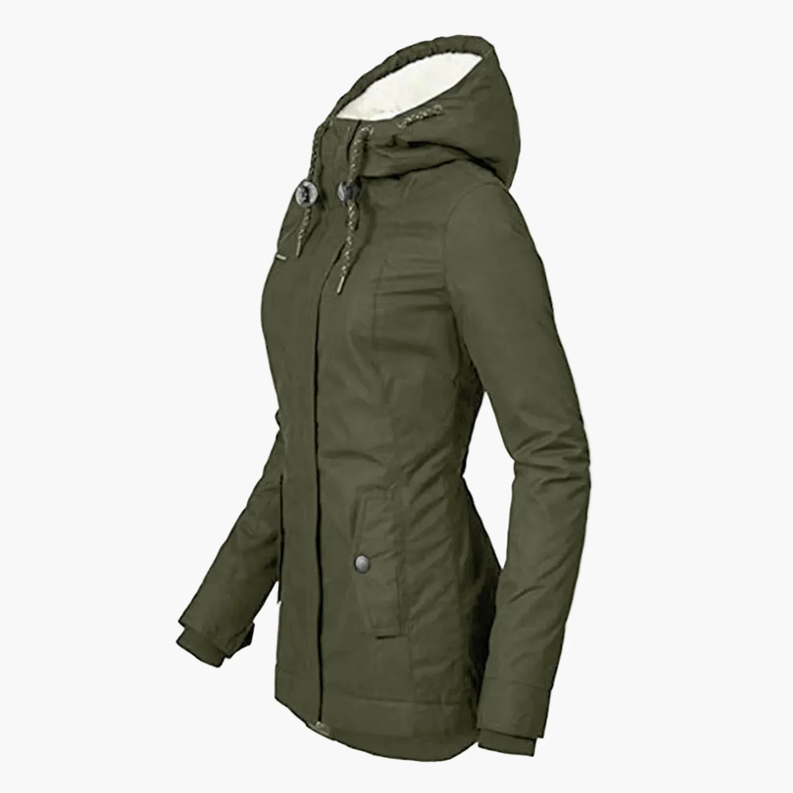Veste d’Hiver Femme Style Urbain avec Capuche Doublée – Élégance Quotidienne et Confort Thermique - Image 4