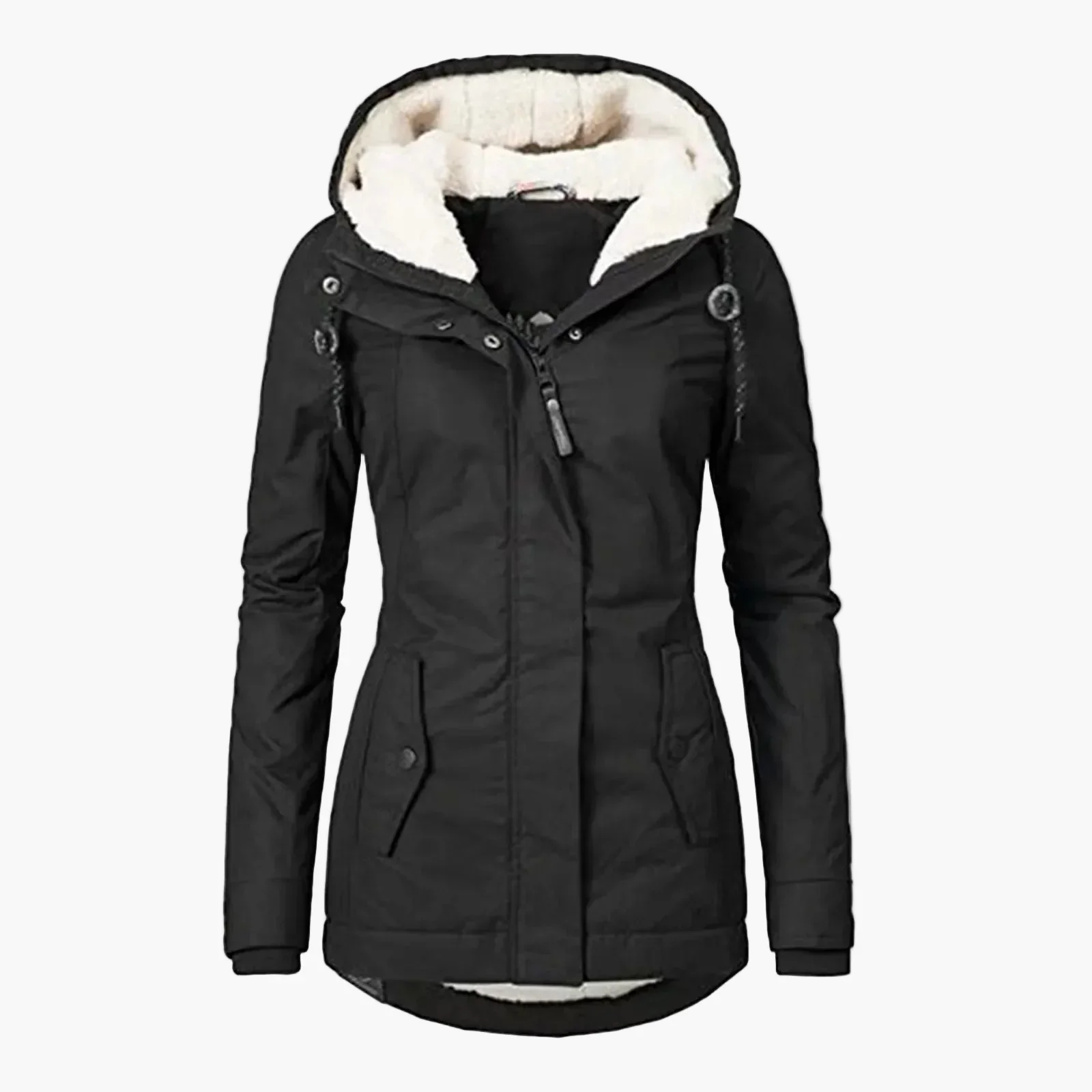 Veste d’Hiver Femme Style Urbain avec Capuche Doublée – Élégance Quotidienne et Confort Thermique - Image 5