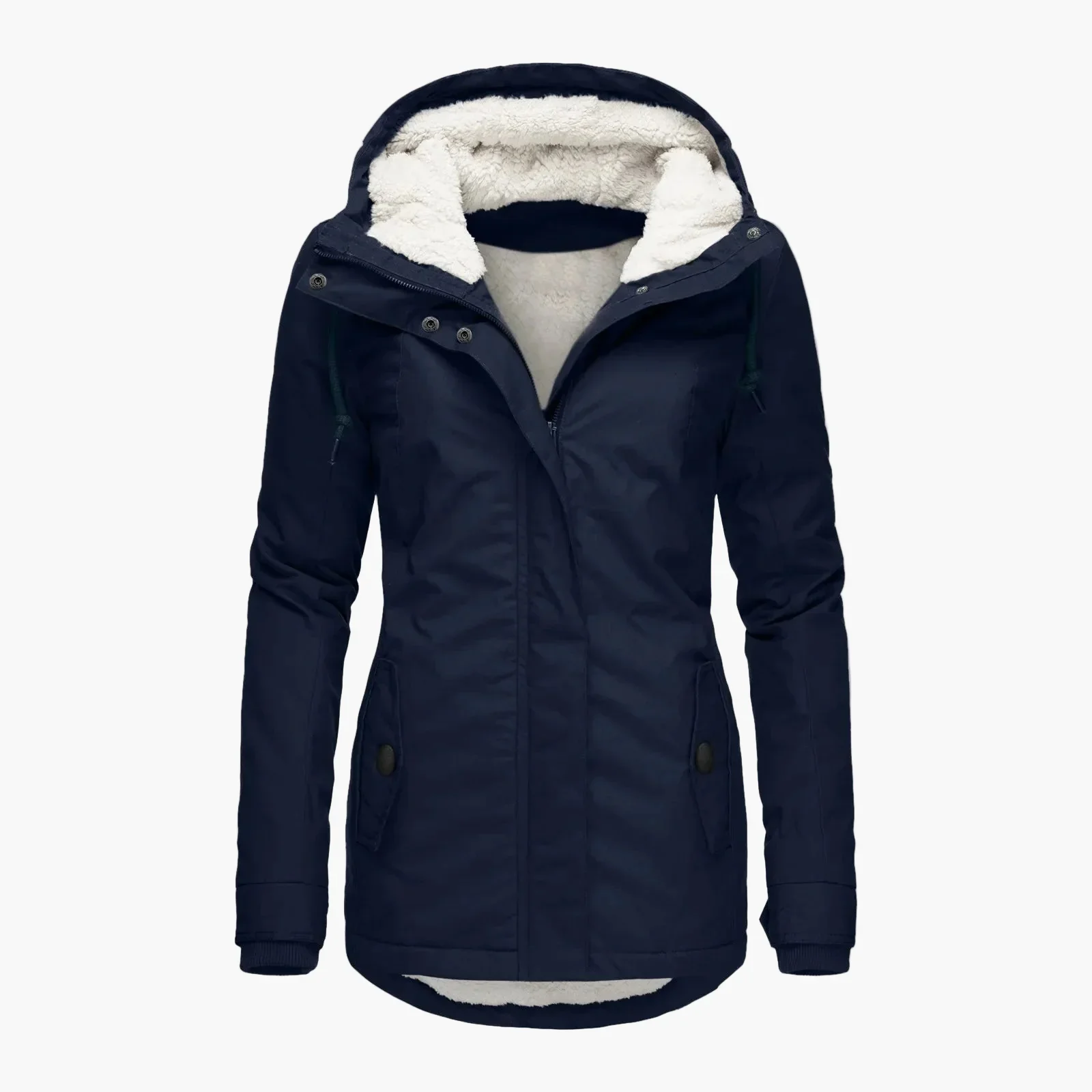 Veste d’Hiver Femme Style Urbain avec Capuche Doublée – Élégance Quotidienne et Confort Thermique - Image 7
