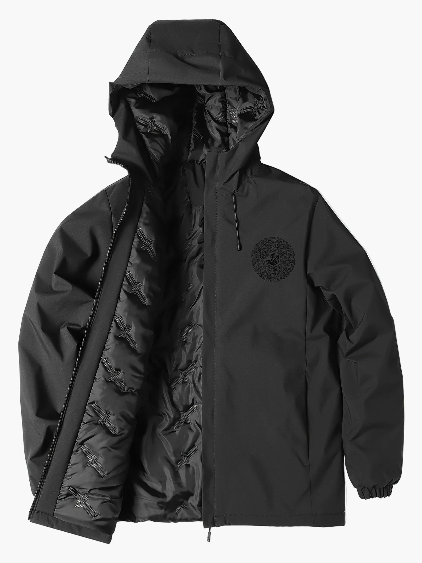 Veste d'hiver femme style urbain avec capuche et motif « Nothing Else Matters » – Casual, idéale pour le quotidien - Image 4
