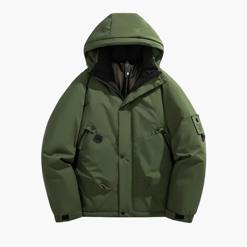 Veste d'hiver homme style urbain, épaisse et chaude, idéale pour l'extérieur et la ville - Image 5