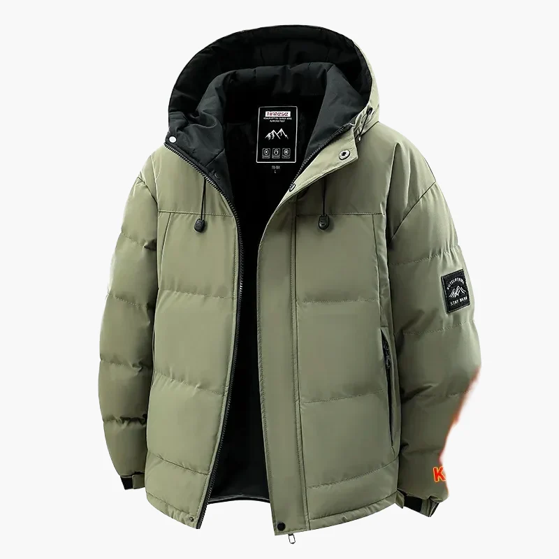 Veste d'hiver imperméable et coupe-vent décontractée pour homme – Style urbain avec capuche amovible - Image 10