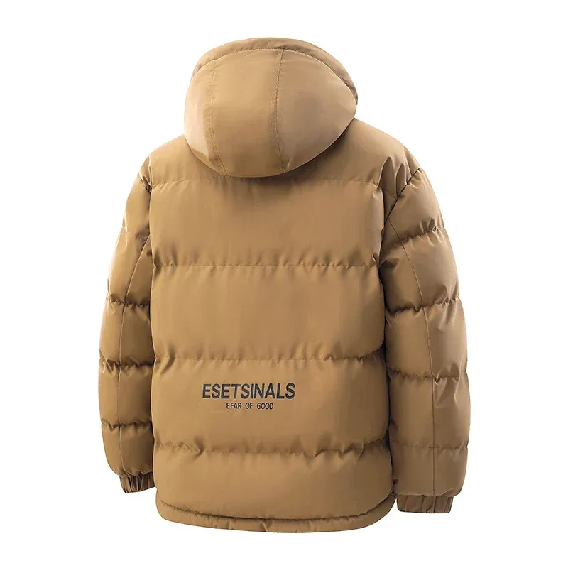 Veste d'hiver imperméable et coupe-vent décontractée pour homme – Style urbain avec capuche amovible - Image 7